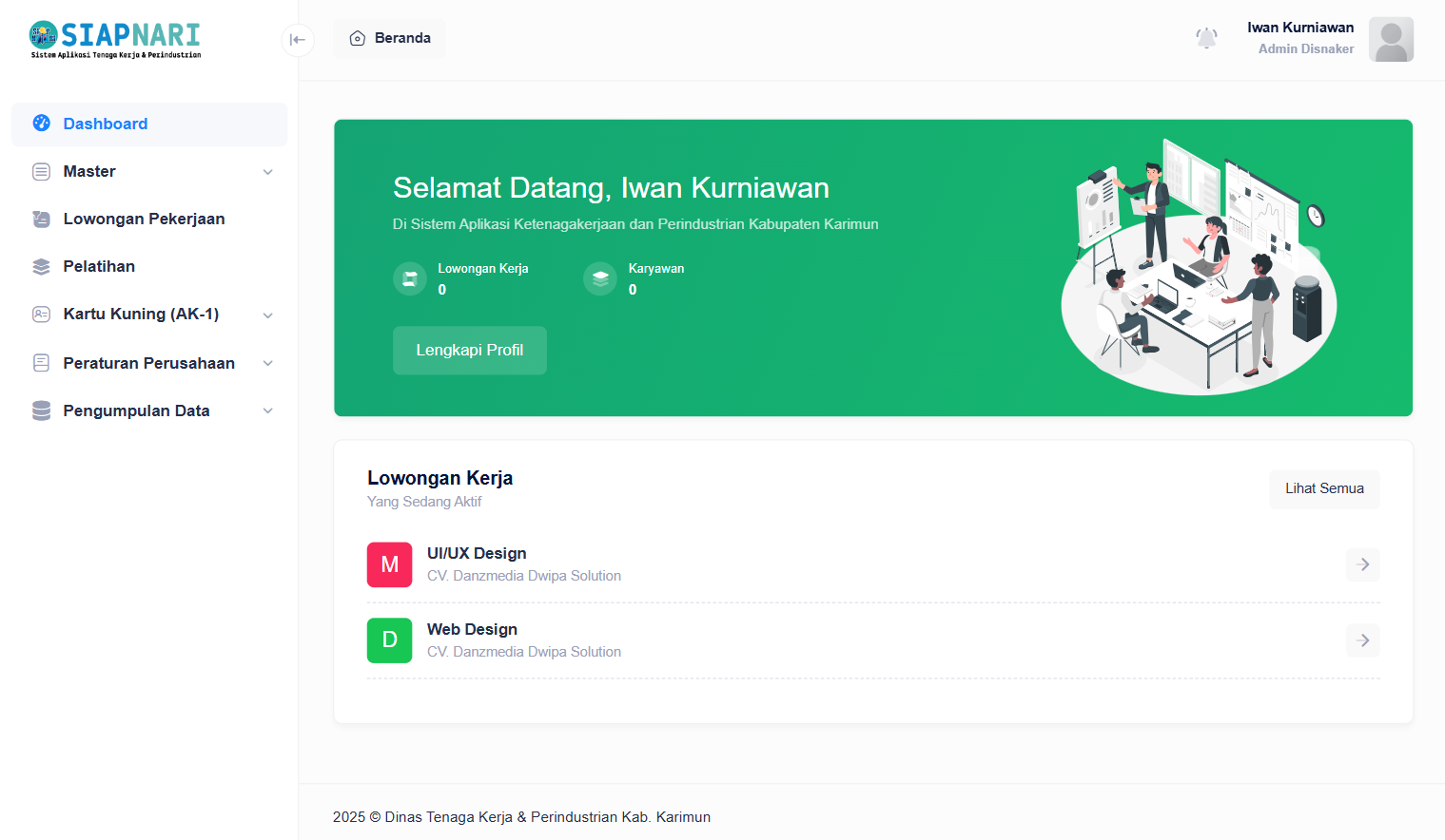 SIAPNARI Website