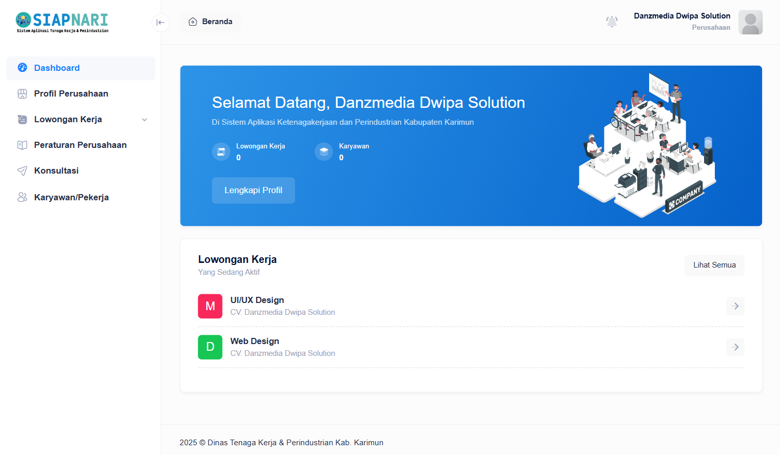 SIAPNARI Website